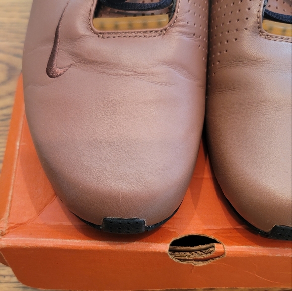 Nike Air Hyper Flight Brown Black Leather Sneakers Gym Kicks Shoes 13 - Picture 5 of 13